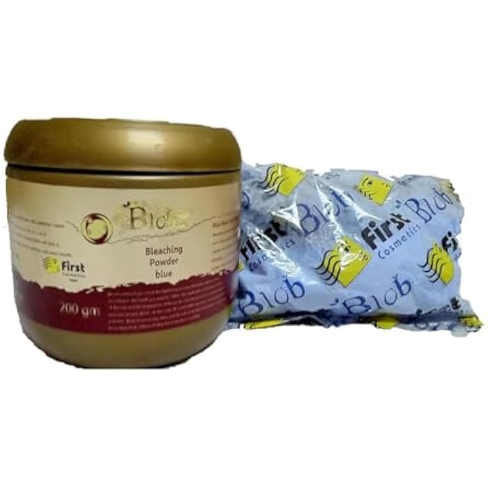 Blob Hair Bleaching Powder Jar, Blue, 200g Bleach Powder - Image 2